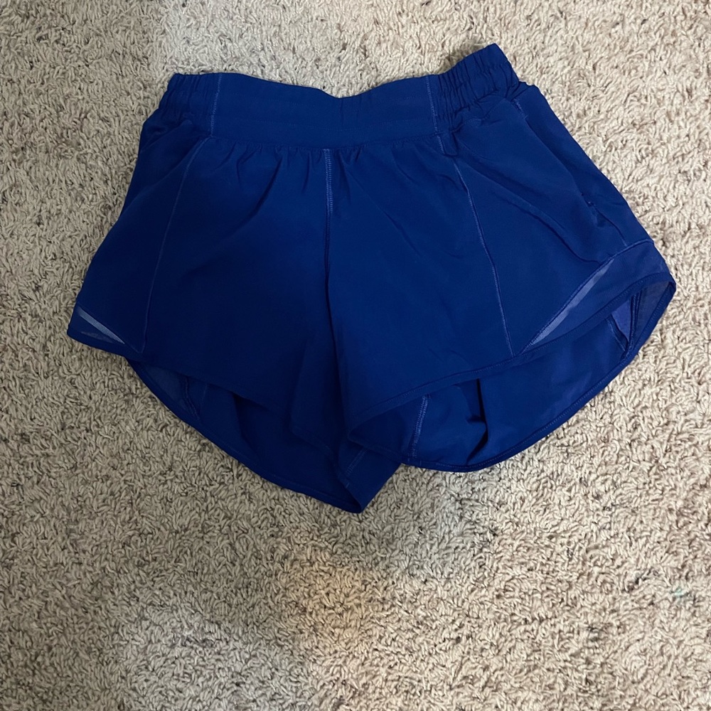 LULULEMON ROYAL BLUE HOTTY HOT SHORT 4”
